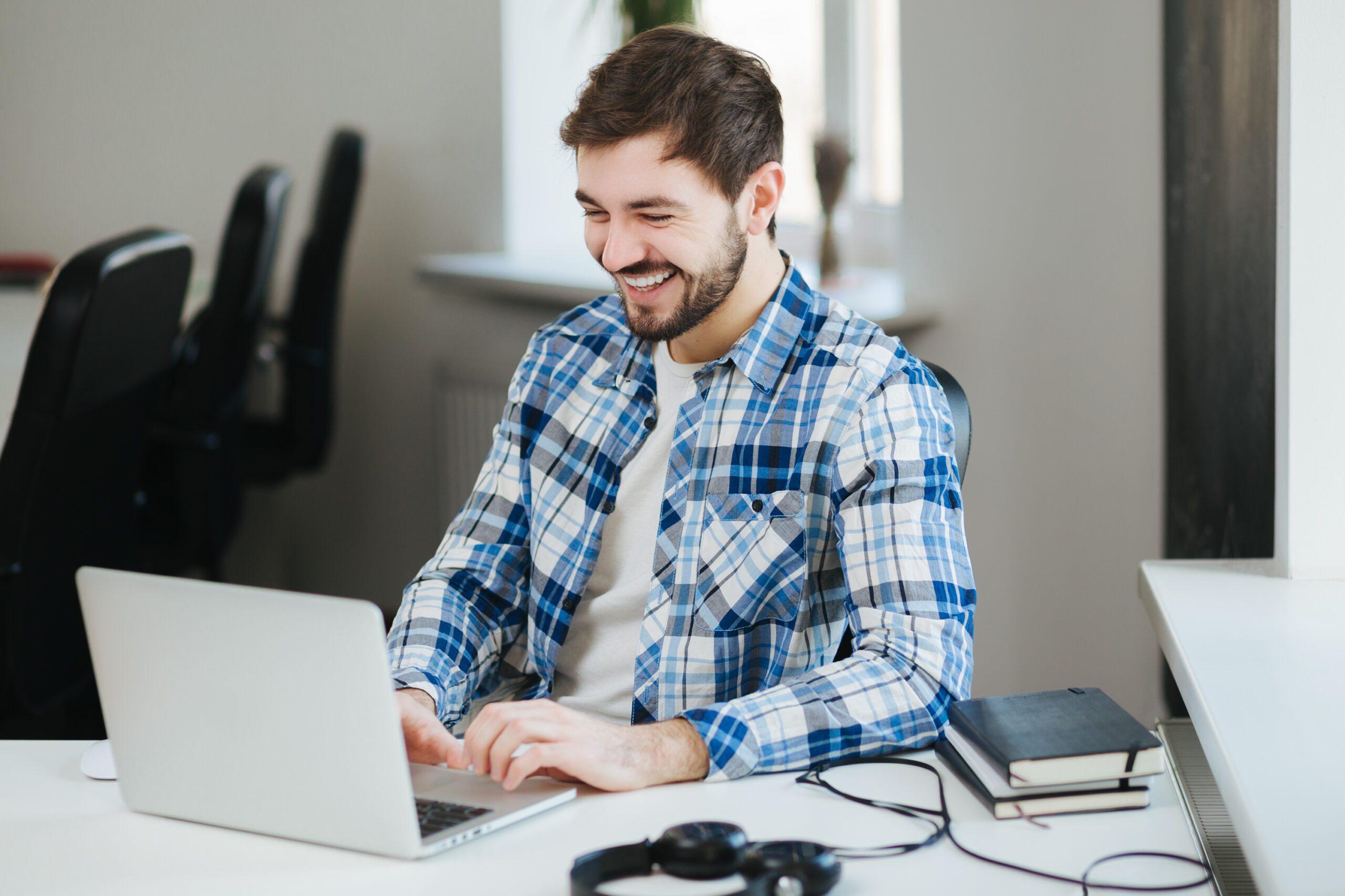 Man on computer learning How to Change Administrator on Windows 10